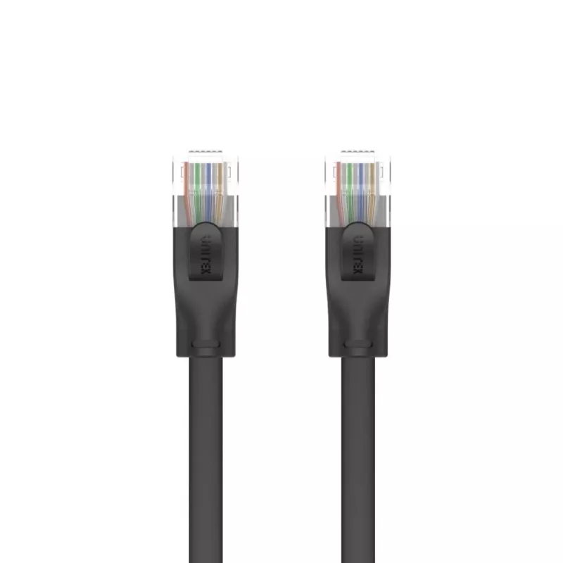 Unitek C1811GBK Cat6 UTP Flach-Ethernet-Kabel, 3 m, schwarz