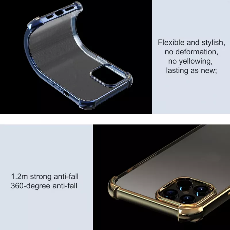 Weiche Schutzhülle Devia für iPhone 12 mini — stoßfest, blau