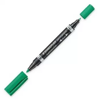 Permanentmarker Staedtler Lumocolor Duo Fine/Bullet Tip Grün