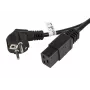 Stromkabel CEE 7/7 - IEC 320 C19 16A VDE 1,8M schwarz