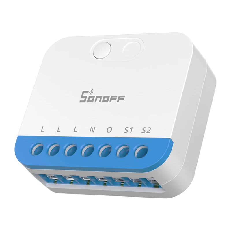 Wandmontierter Sonoff MINI-ZBDIM Zigbee smarter Mini-Controller/Dimmer für die Beleuchtung – kompaktes Inline-Modul