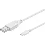 Microconnect USBABMICRO0,60W USB-Kabel USB 2.0 0,6 m USB A Micro-USB B Weiß