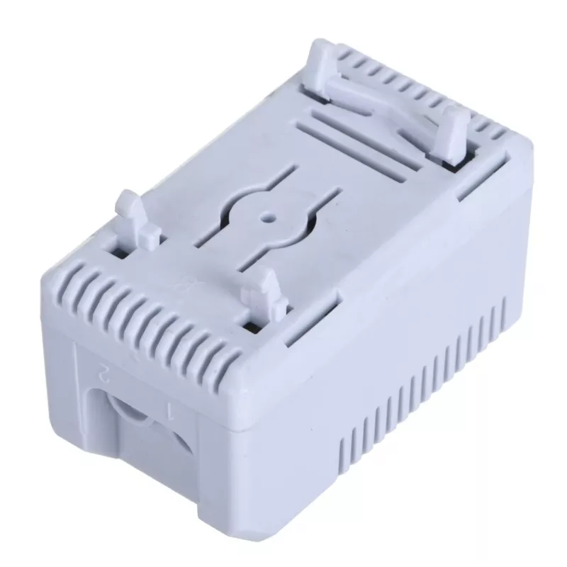 Thermostat Alantec KTS, Drehregler, IP20, Kunststoffgehäuse, grau, -45–70°C, 60×33×43 mm