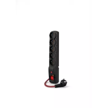ACAR F5 POWER Schwarz 5 AC-Ausgänge 230 V 10 m