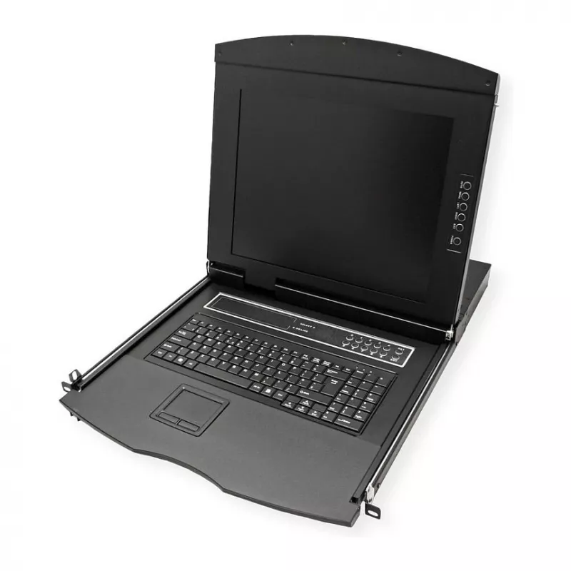 Rack-Konsole VALUE 26.99.0160 1U, 17 Zoll (43,2 cm) LCD 1280x1024, USB-Tastatur/Maus, schwarz