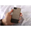 Man&Wood Lattis Hülle für iPhone 7/8, Schwarz