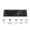 Mechanische Full-Size-Tastatur Keychron V6 Ultra 8K — QWERTY, Bluetooth, RGB, Schwarz