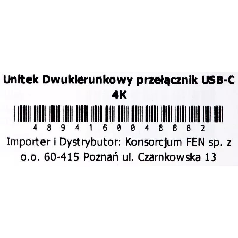 Unitek D1078A bidirektionaler USB-C 4K Umschalter, 2 auf 1