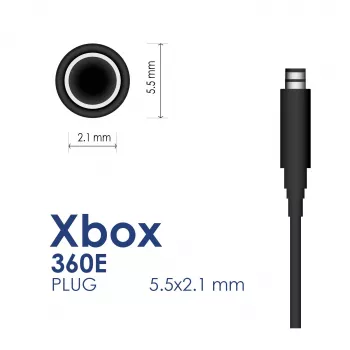 Akyga AK-PD-12 Netzteil für Xbox 360 E, 12 V / 9,6 A + 5 V / 1 A, 120 W