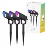 Hombli Outdoor Smart Spot Light Kit HBSK-0100 smarte Außenstrahler, 3 Stück, Bluetooth, Schwarz