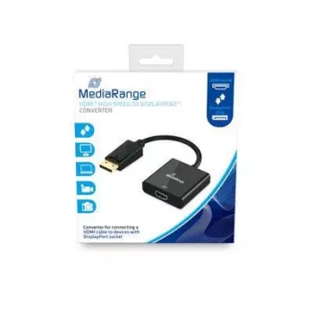 Videokabel-Adapter MediaRange MRCS177 0,2 m DisplayPort HDMI Schwarz