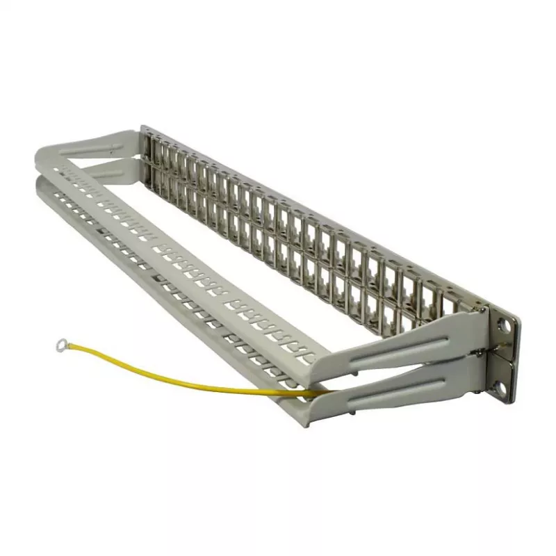 Synergy 21 S216339 19" Keystone Patchpanel für 48 Module, 1U, hellgrau