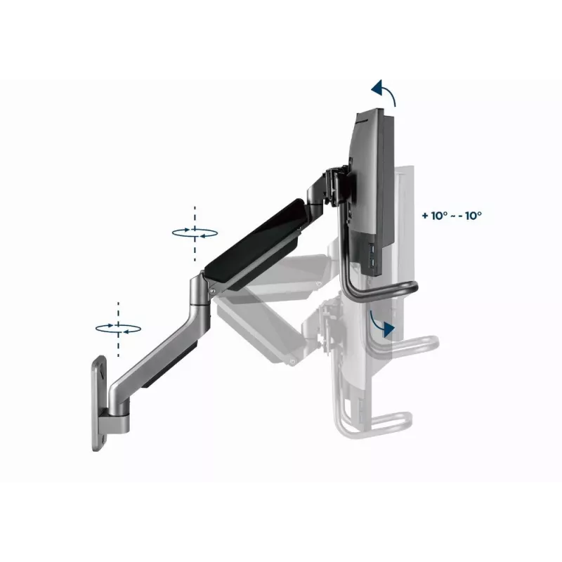 Gembird Verstellbare 2-Display-Wandhalterung 17''-32'' bis 8 kg MA-WA2-02