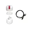 Beper P102ROB050 USB-wiederaufladbarer Zerkleinerer, 0,25 L, 30 W, Weiß/Rot