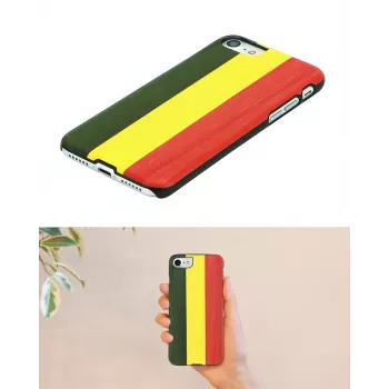 Smartphone-Hülle man and wood für iPhone XR — Reggae Schwarz