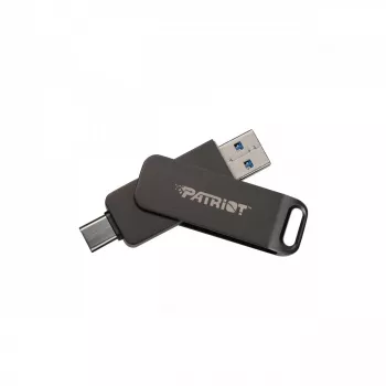 Flashdrive PATRIOT Rage R550 512GB 100 MB/S USB A+C Swivel Design (PE512GR550DSAD) Schwarz