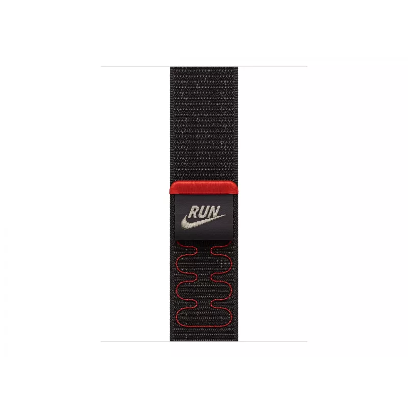 Apple Nike Sport Loop Armband Schwarz Nylon, recyceltes Polyester, Spandex