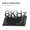 Mechanische Tastatur Keychron V1 Ultra 8K — 75% Formfaktor, QWERTY, Bluetooth, RGB, Schwarz