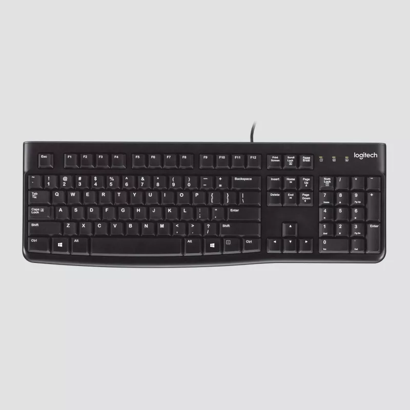 Logitech K120 Tastatur, USB, Schweizer Layout, schwarz (920-002504)
