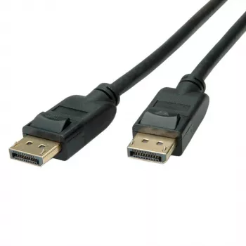 ROLINE - DisplayPort-Kabel - DisplayPort (M) zu DisplayPort (M) - DisplayPort 1.4 - 1 m - 4K-Unterstützung - Schwarz (11.04.5810)