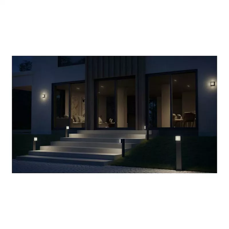 Außenwandleuchte Steinel L 845 SC, LED nicht austauschbar 9 W, anthrazit, Aluminium/Kunststoff, 160°/5 m