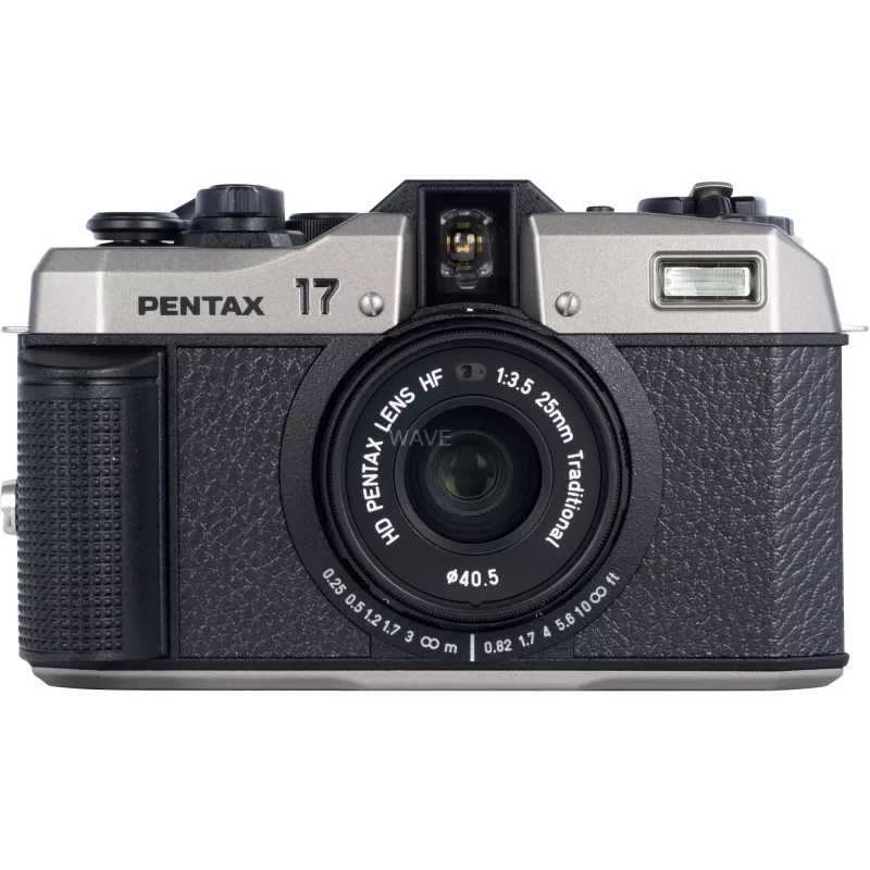 Pentax 17 Filmkamera, schwarz/silber