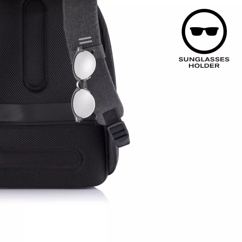 XD Design Bobby Hero Small P705.701 Anti-Diebstahl-Rucksack, 13,3-Zoll-Laptop, 12,9-Zoll-Tablet, 10,5 l, PET, Schwarz