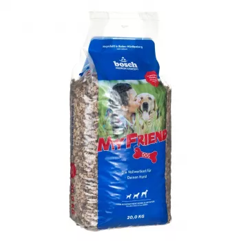 Trockenfutter für Hunde Bosch MY FRIEND, Geflügel, 20 kg Sack, ausgewachsene mittelgroße Rassen (11–25 kg), Protein 20%, Fett 7%