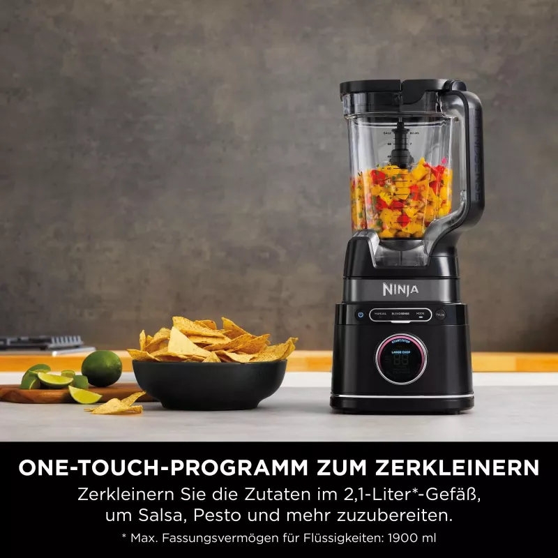 Ninja TB301EU Detect Power Mixer Pro Standmixer, 1,2 kW, 6 Automatikprogramme, Schwarz