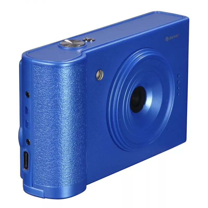 Denver DCA-4811BU Kompakt-Digitalkamera, 5 MP CMOS (48 MP interpoliert), Full-HD-1080p-Video, 2,8-Zoll-LCD, Blau