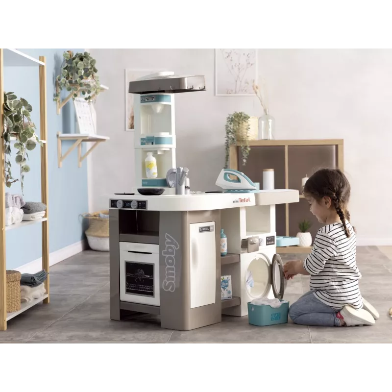 Smoby 311050 Spielküche mit Wäschebereich und Zubehör