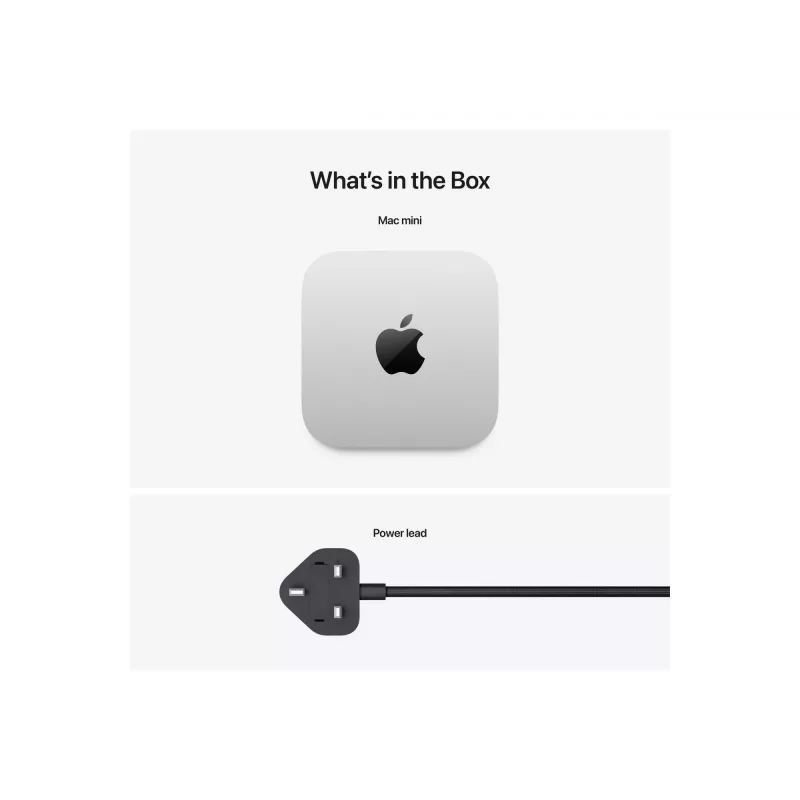 Apple Mac mini Apple M M4 16 GB 256 GB SSD macOS Sequoia Mini PC Silber