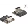 Delock 67239 USB 5 Gbps Adapter, Stiftleiste Buchse auf interne Type-E Key A Buchse, gewinkelt