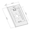 Maclean Wandhalterung für Tablets mit Schloss MC-474W