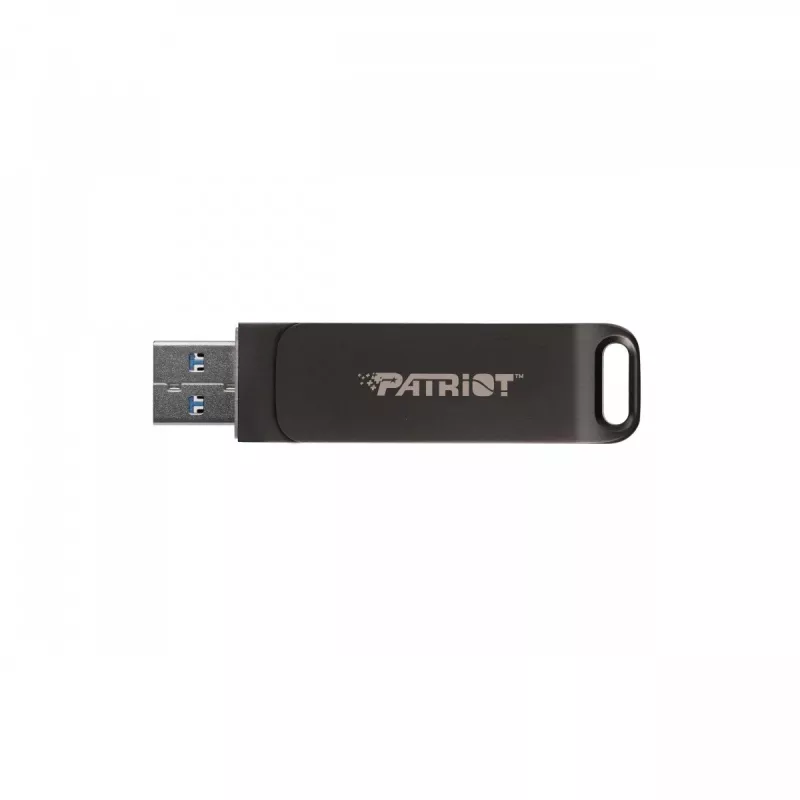 Flashdrive PATRIOT Rage R550 64GB 100 MB/S USB A+C Swivel Design (PE64GR550DSAD) Schwarz
