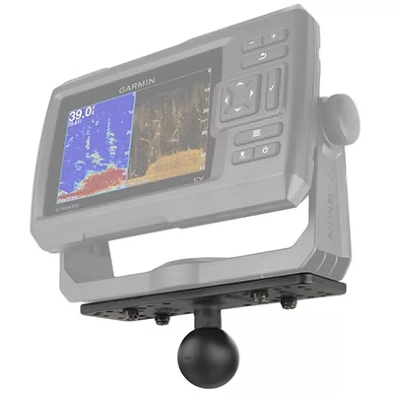 RAM Mounts RAM-111BU universelle Kugelhalterung für Marine-Elektronik, 1,5″ Kugel Größe C, 6,25 x 2″ Platte