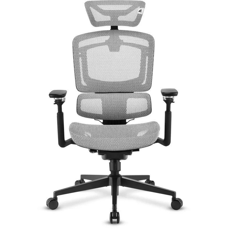 Bürostuhl Sharkoon OfficePal C50M — gepolsterte Sitzfläche, Netzrückenlehne, schwarz, Rückenlehne 49 × 63 cm, Sitzbreite 50 cm