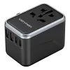 Vention 65-W-GaN-Reiseadapter und Ladegerät, 2x USB-A 2x USB-C, schwarz