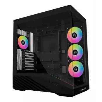 Lian Li Vector V100 G99.V100RX.00 Midi-Tower PC-Gehäuse, ATX, RGB, Tempered Glass, schwarz