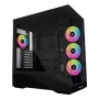 Lian Li Vector V100 G99.V100RX.00 Midi-Tower PC-Gehäuse, ATX, RGB, Tempered Glass, schwarz