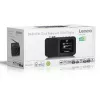 Lenco CR-625BK DAB+/FM Radiowecker mit Bluetooth und kabellosem Laden, schwarz