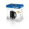 Wasserkocher Concept Solution RK3245 — 1,7 l, 2200 W, Edelstahl, Schwarz