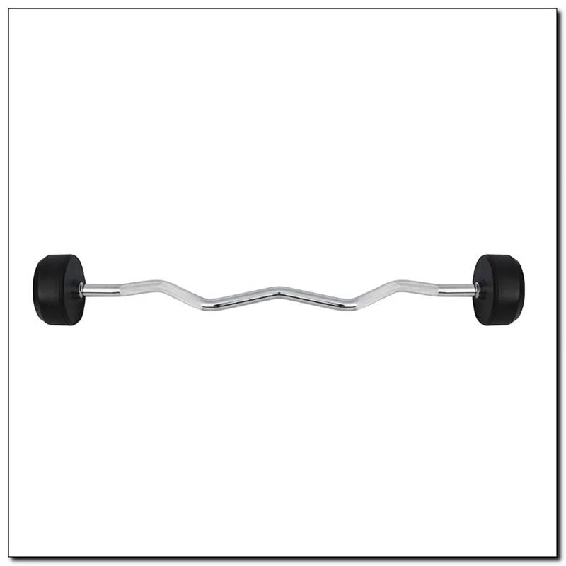 HMS GSL50 Feste Langhantel / gummierte gebrochene Stange 50 kg