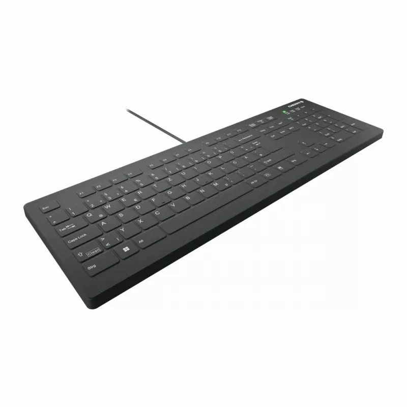 CHERRY AK-C8112 Medical USB QWERTZ Deutsch Schwarz Weiß Full-Size Tastatur