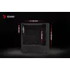Savio Noctis Glass RGB Cube PC-Gehäuse, ATX/Micro-ATX/Mini-ITX, Front aus Hartglas, RGB-Lüfter, schwarz