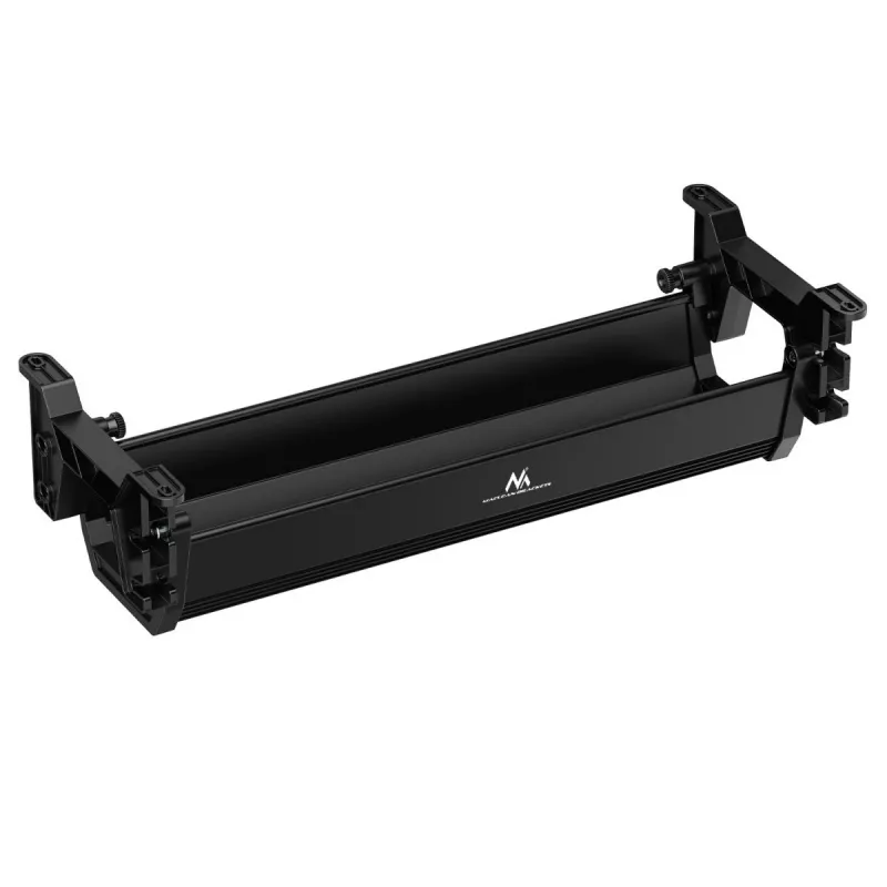 Untertisch-Kabelwanne MACLEAN MC-106B — schwarz, ABS, maximale Belastung 5 kg