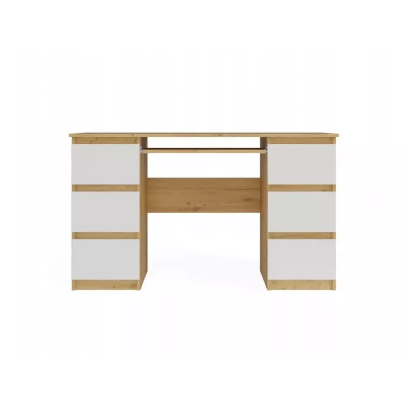 KUBA Schreibtisch Artisan-Eiche/weiß Set