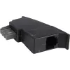 Goobay 50308 TAE-Telefonadapter, TAE-N-Stecker auf RJ11-Buchse, Schwarz