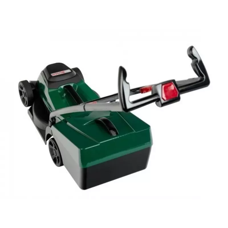 KLEIN 2780 Bosch Spielzeug-Rasenmäher mit abnehmbarem Grasfangkorb, realistische Geräusche, grün/schwarz, ab 3 Jahren