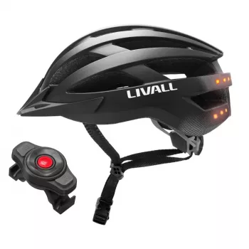 Bluetooth MTB Fahrradhelm 58-62cm LED/SOS/Intercom schwarz
